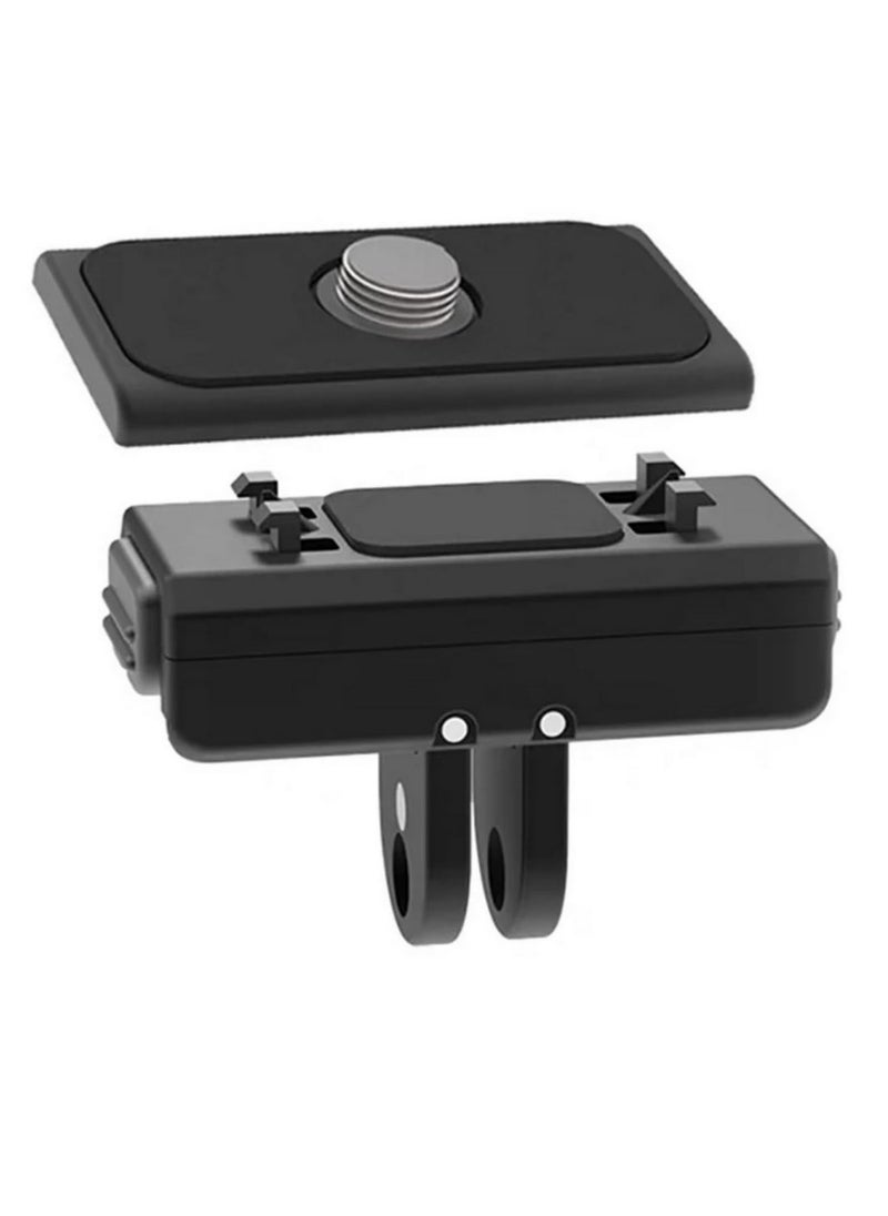 Generic For Insta360 Ace Pro Magnetic Quick Release Base Metal Foldable Adapter Dual Use for Sports Camera Accessories Quick Installation Stable Reliable Connect Various Accessories  - Image 1