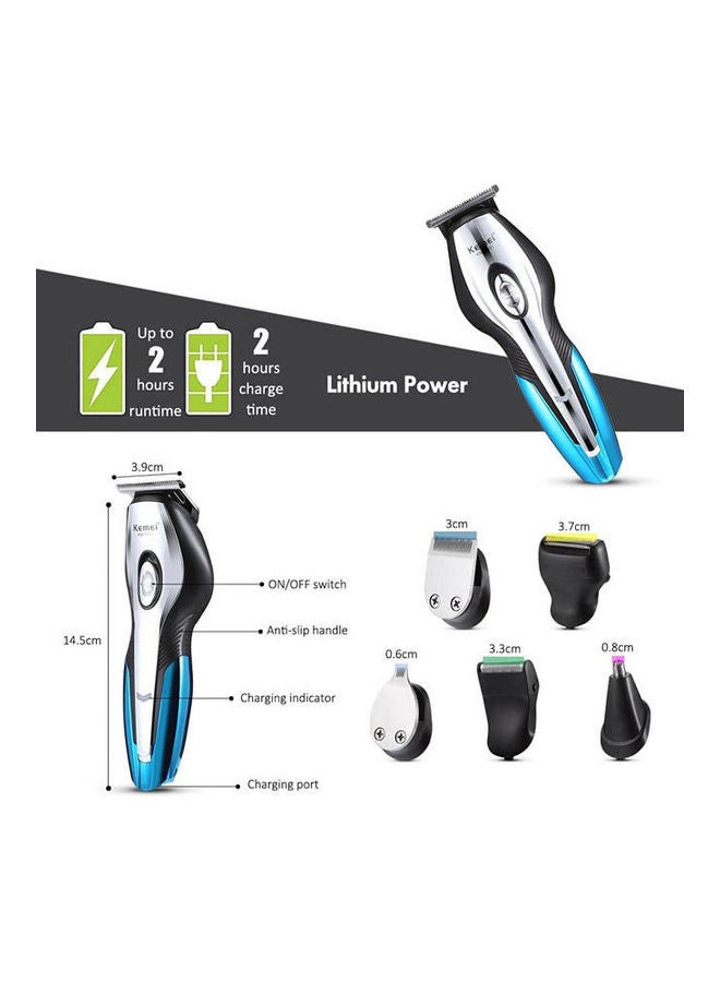 Kemei 11-In-1 Rechargeable High Performance Super Grooming Kit KM-5031 Multicolour - Image 3