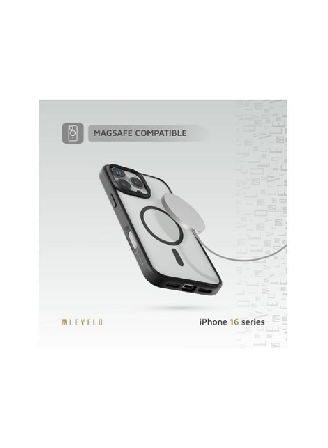 LEVELO Magnet Solo Case For iPhone 16 Pro Max, Clearview Technology, 3H Scratch Resistance, Hybrid Construction - Image 3