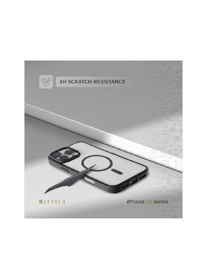 LEVELO Magnet Solo Case For iPhone 16 Pro Max, Clearview Technology, 3H Scratch Resistance, Hybrid Construction - Image 1