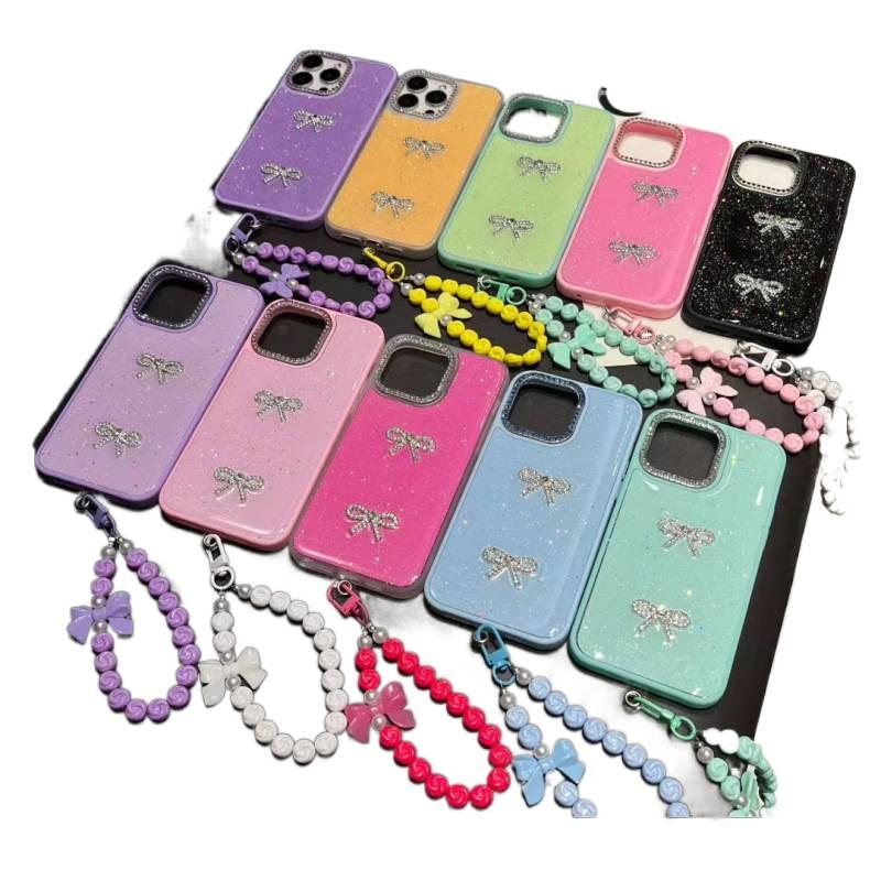Acrylic Protective Case for iPhone 16 / 16 Plus / 16 Pro / 16 Pro Max with Drop Protection and Bow Design plus Shockproof plus Anti-Slip Grip in Multicolour - Layan Lure - Image 2