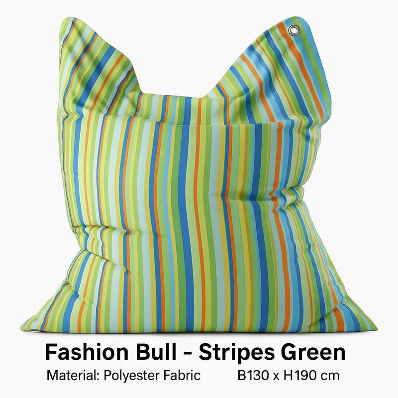 BS B&S Fashion Bull Oversized Beanbag – Polyester Fabric Floor Lounger - Image 4