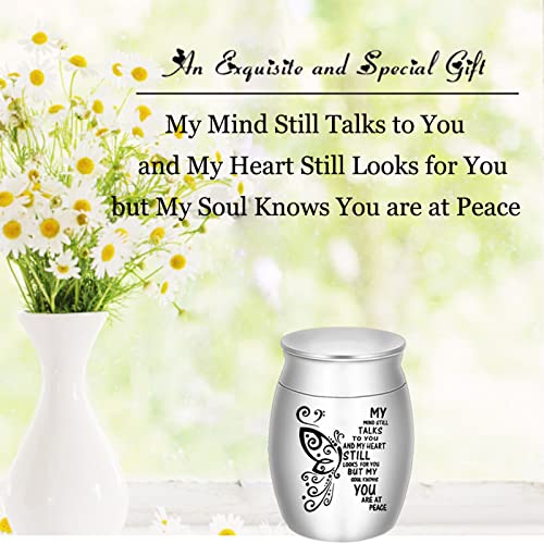 DAIFFUNE Aluminium Mini Urns - Set of 4, 1.57 Inch High, Keepsake Urns for Human/Pet Ashes - Image 2