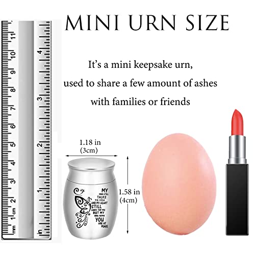 DAIFFUNE Aluminium Mini Urns - Set of 4, 1.57 Inch High, Keepsake Urns for Human/Pet Ashes - Image 5