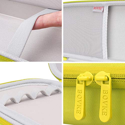 BOVKE Hard Stethoscope Case for 3M Littmann Classic III, Lightweight II S.E, Cardiology IV Diagnostic, MDF Acoustica Deluxe Stethoscopes - Extra Room for Medical Hammer and Penlights, Lemon Yellow - Image 4