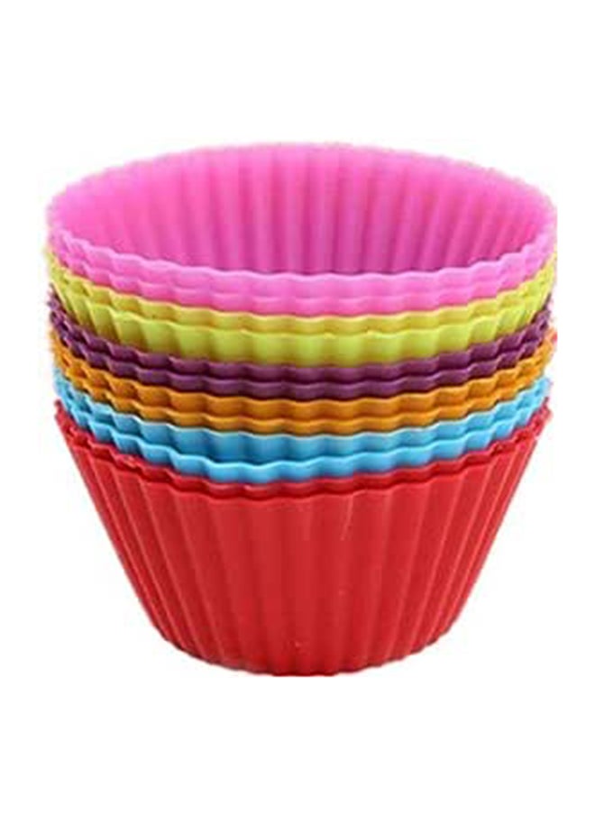 Generic 12-Piece Silicone Cupcake Moulds 