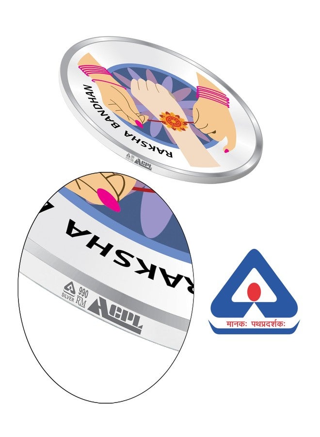 ACPL Precious Moments Raksha Bandhan 10 gm Silver Coin (999) Purity by ACPL - Image 5