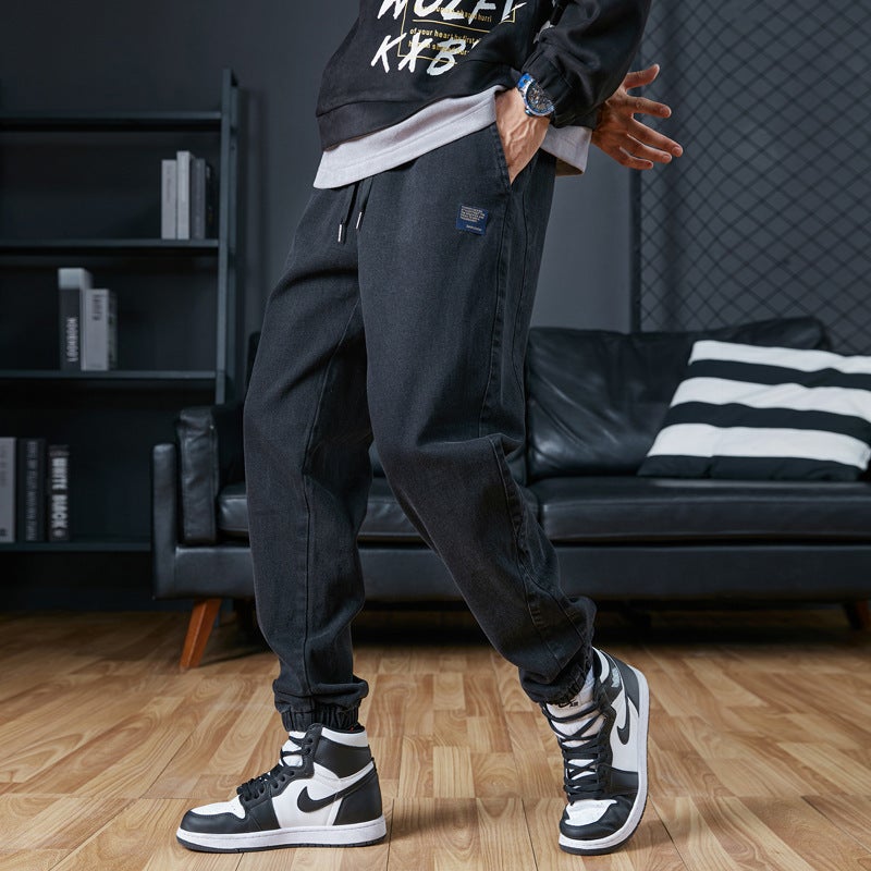 Unisex Classic Denim Jeans Loose Fit Daily Outdoor Wear - Image 1