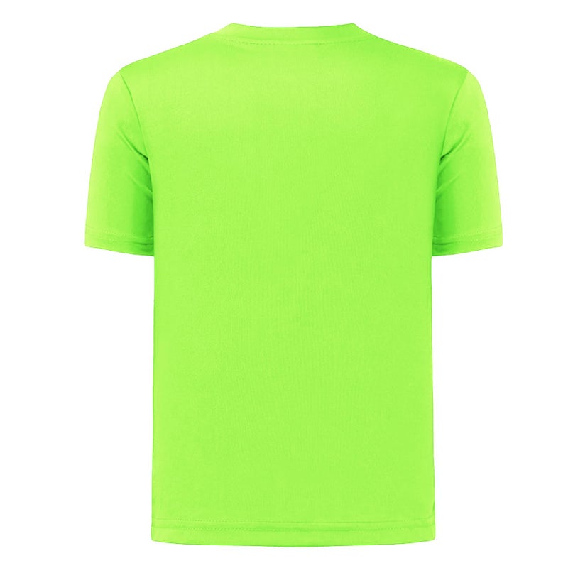 Dreammonkey 4T to Youth Neon Shirt Kids Rash Guard UPF 50+ Dry Fit Athletic Short Sleeve T Shirts for Boys and Girls (Neon Green L) - Image 4