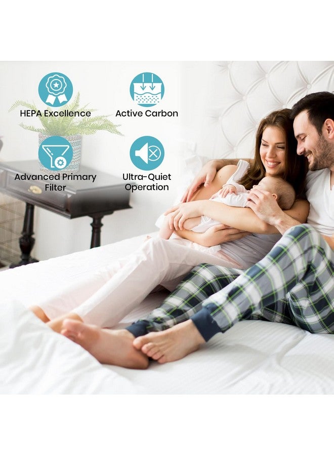 Troo مجموعة فلاتر جهاز تنقية الهواء TROO® (فلتر HEPA الحقيقي FY-2422 + فلتر الكربون النشط FY-2420) متوافق مع سلسلة أجهزة تنقية الهواء فيليبس 2000، النماذج: AC-2887، AC-2882، AC-2892. - Image 4