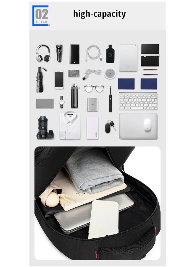 Generic - Men's 15.7' inch Laptop Backpack Travel Multi-function USB Port Waterproof Model CM-E02 - Image 1