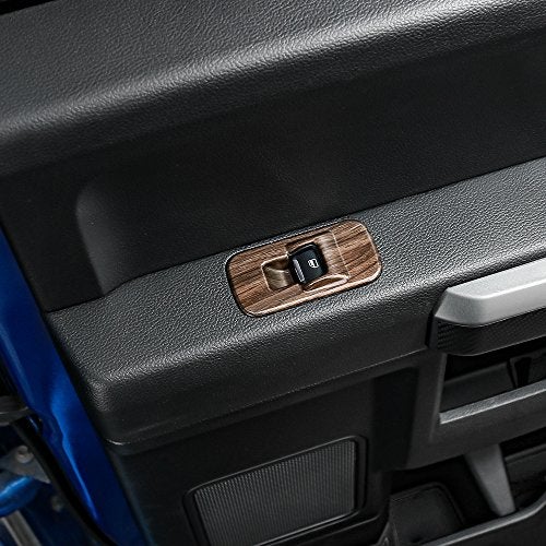 Voodonala Wood Grain Window Lift Panel Switch Covers Trim for 2015-2020 Ford F150 Accessories - Image 4