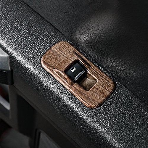 Voodonala Wood Grain Window Lift Panel Switch Covers Trim for 2015-2020 Ford F150 Accessories - Image 5
