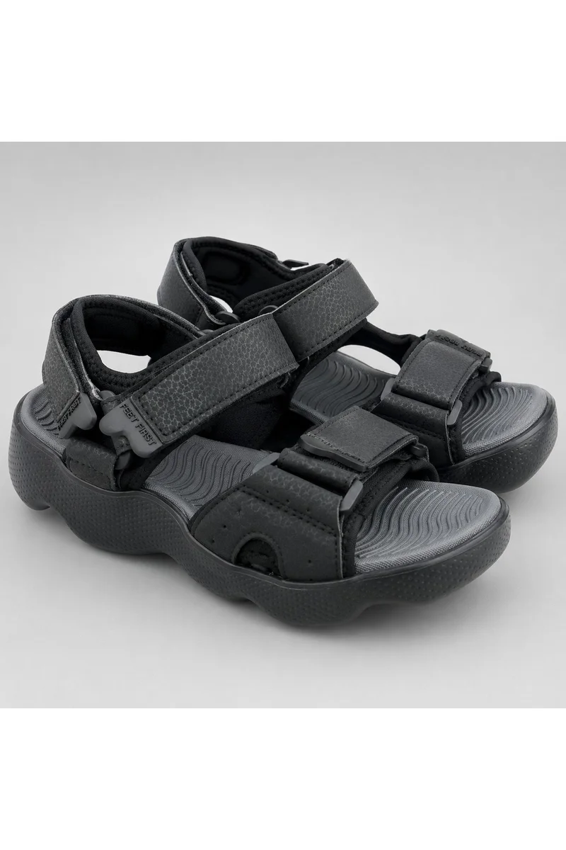 Feet First Men’s Sports Sandals with Adjustable Velcro Straps – Lightweight Comfort Outdoor Walking Sandals