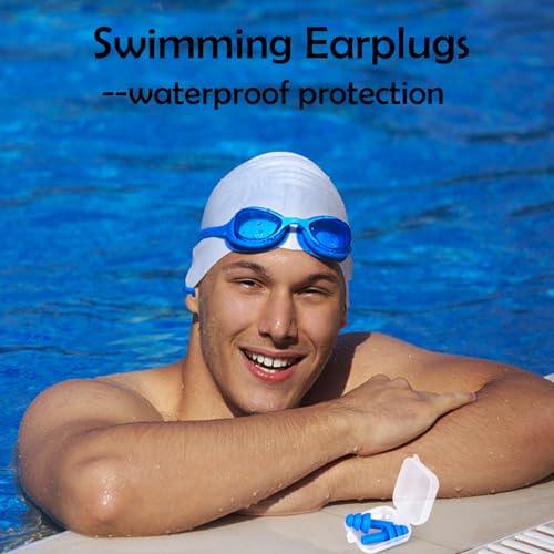 Leffis Ear Plugs for Sleeping Noise Cancelling, Reusable Silicone Sound Blocking Earplugs, Waterproof Noise Reduction Ear Plugs for Shooting, Swimming, Concerts, Snoring (50 Pair) - Image 5