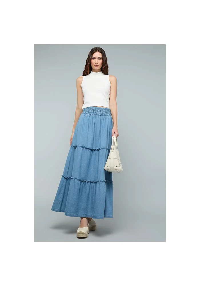 R&b Ribbed Sleeveless Top with High Neck