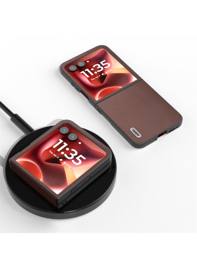 Motorola Razr 60 Ultra Genuine Leather Case,Elegant Designed for Motorola Razr 60 Ultra Case - Image 2