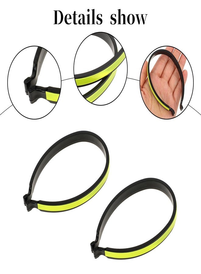 Psyqtsuary 2 Pcs Bicycle Clips for Pant Legs Cycling Trouser Clips, Ankle Cuffs, Cycling Ankle Safety Band Reflective Bicycles Clip Pant Leg Cuff Clip Cyclings Trouser Wrap (Fluorescent Green) - Image 3