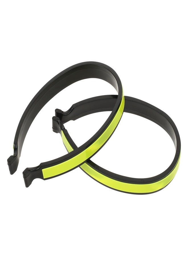 Psyqtsuary 2 Pcs Bicycle Clips for Pant Legs Cycling Trouser Clips, Ankle Cuffs, Cycling Ankle Safety Band Reflective Bicycles Clip Pant Leg Cuff Clip Cyclings Trouser Wrap (Fluorescent Green) - Image 1
