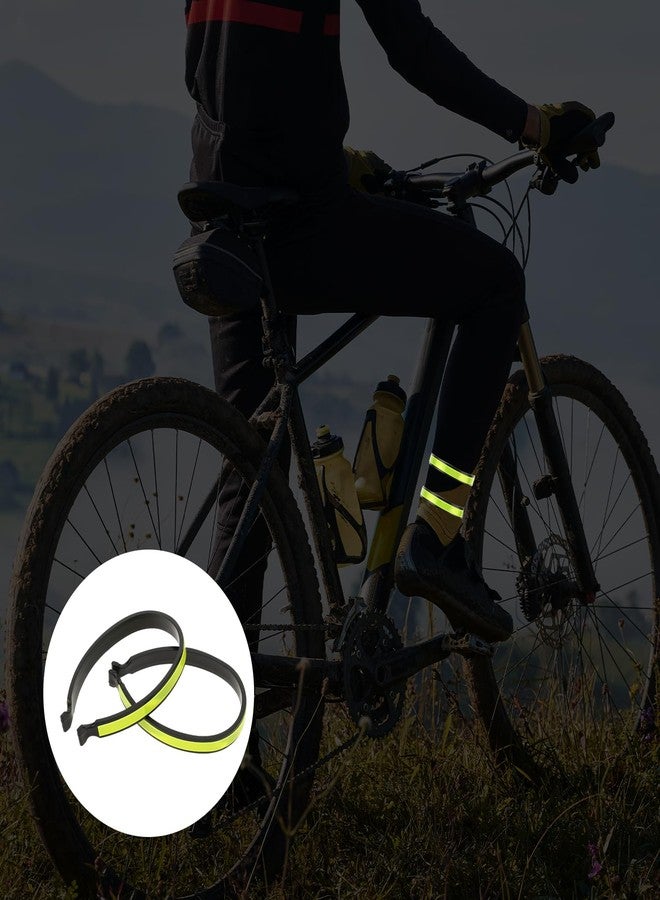 Psyqtsuary 2 Pcs Bicycle Clips for Pant Legs Cycling Trouser Clips, Ankle Cuffs, Cycling Ankle Safety Band Reflective Bicycles Clip Pant Leg Cuff Clip Cyclings Trouser Wrap (Fluorescent Green) - Image 5