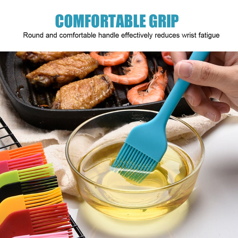 Silicone Oil Brush Basting BBQ Pastry Oil Brush Turkey Baster Barbecue Utensil for Grilling Marinating Desserts Baking - Image 2