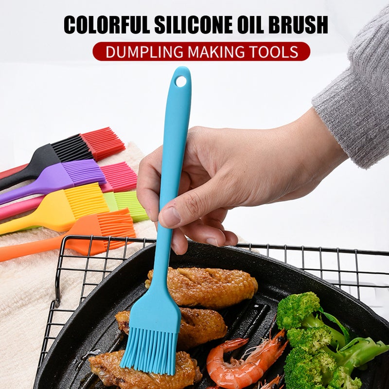 Silicone Oil Brush Basting BBQ Pastry Oil Brush Turkey Baster Barbecue Utensil for Grilling Marinating Desserts Baking - Image 4