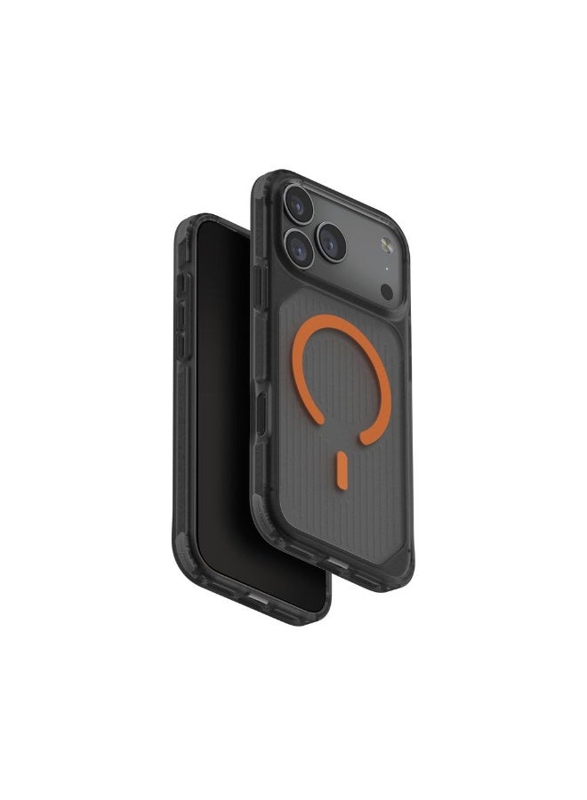 UNIQ iPhone 17 Protective Phone Cover (Frost Smoke Orange) | Slim & Lightweight | Shockproof Protection | Semi-Transparent Design | iPhone 17 Pro Max Frost Smoke Orange