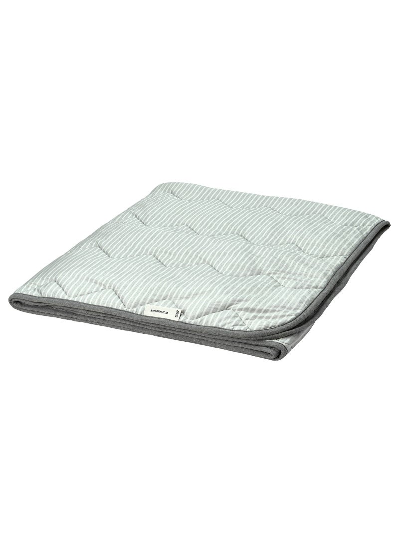IKEA FRAKTA لحاف - بارد - رمادي/مخطط - 150x200 سم - Image 1