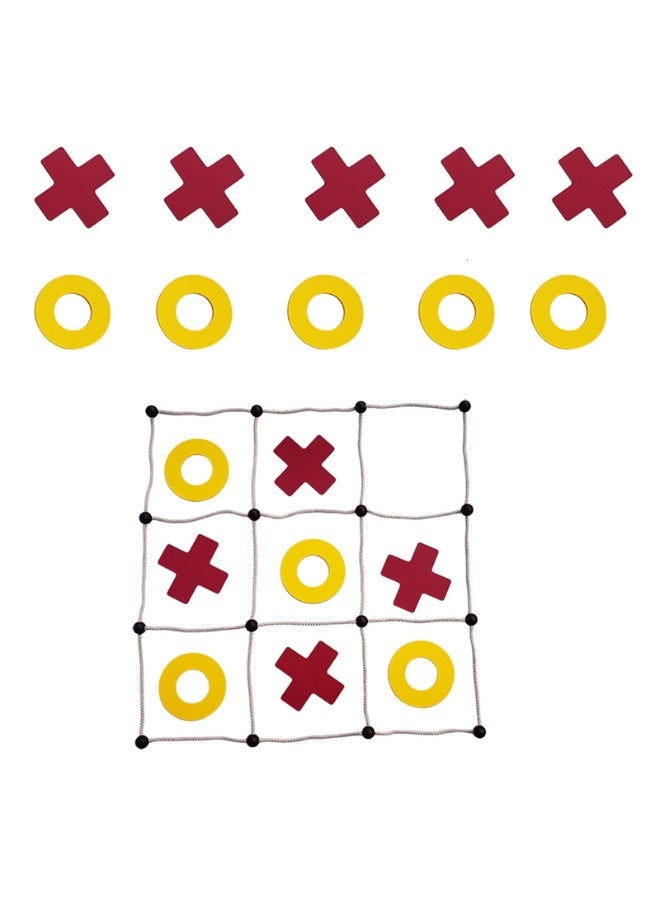 Beauenty 11PCS Giant Tic Tac Toe Outdoor Game | No Assembly | Bean Bag Toss with Rope Game Board | Large Tic Tac Toss Across Yard Game for Kids  Family - Image 3