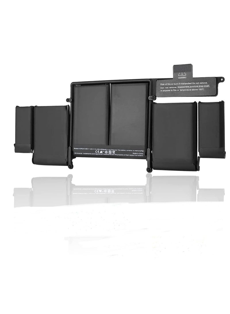Terabyte A1582 A1502 Laptop Battery Replacement for Macbook pro Retina 13 inch Late 2013 Mid 2014 Early 2015,Fits A1493 Laptop Battery [Li-Polymer 11.42V74.9WH 6559mAh] - Image 1