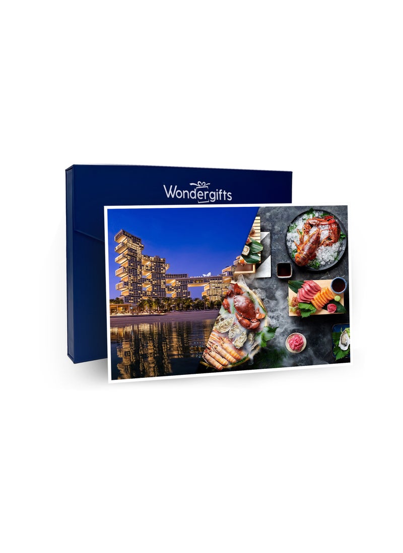 Wondergifts Atlantis Dinner At Gastronomy Or Ariana's Kitchen Gift for Two at Atlantis The Royal | Romantic Fine Dining Experience in Dubai | Birthday Gift For Women | Perfect Gift For Her & For Couple  - Image 1