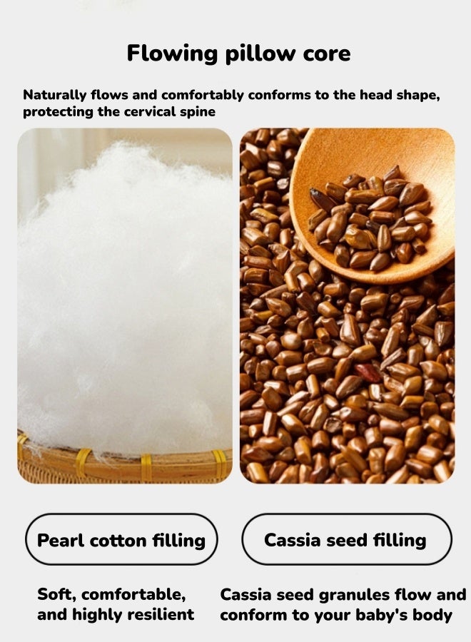 الدليبن وسادة تشكيل رأس الطفل، وسادة مضادة للرأس، وسادة ناعمة للأطفال الرضع، دعم رقبة الطفل، تمنع رأس الطفل المسطح من الدوران، وسادة دعم نوم للأطفال حديثي الولادة (كوكب) - Image 4