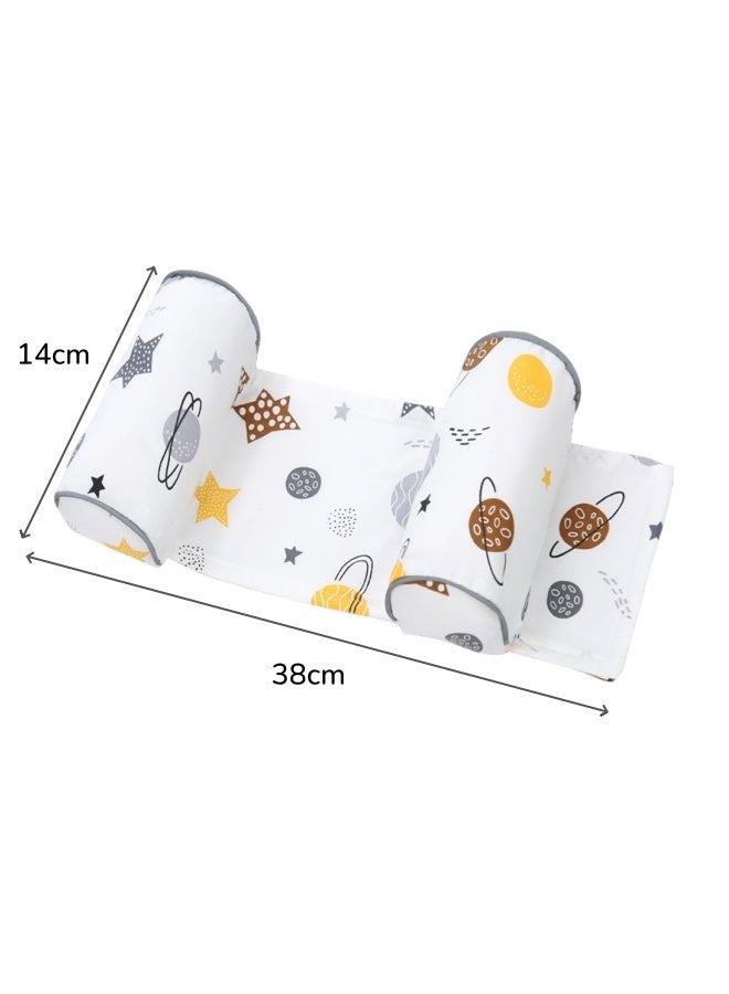 الدليبن وسادة تشكيل رأس الطفل، وسادة مضادة للرأس، وسادة ناعمة للأطفال الرضع، دعم رقبة الطفل، تمنع رأس الطفل المسطح من الدوران، وسادة دعم نوم للأطفال حديثي الولادة (كوكب) - Image 2