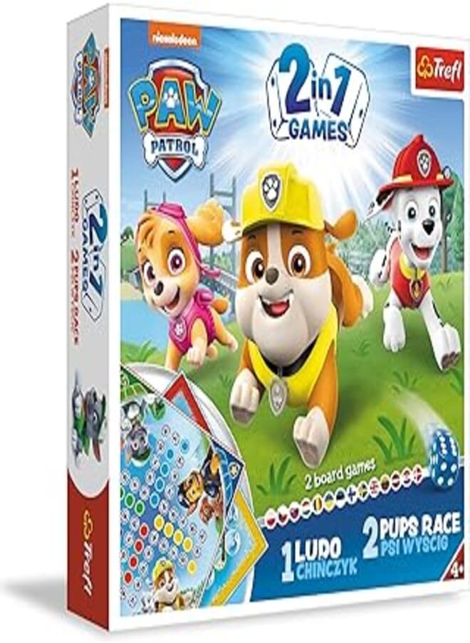 Trefl 2in1 Ludo/Pups Race Paw Patrol 