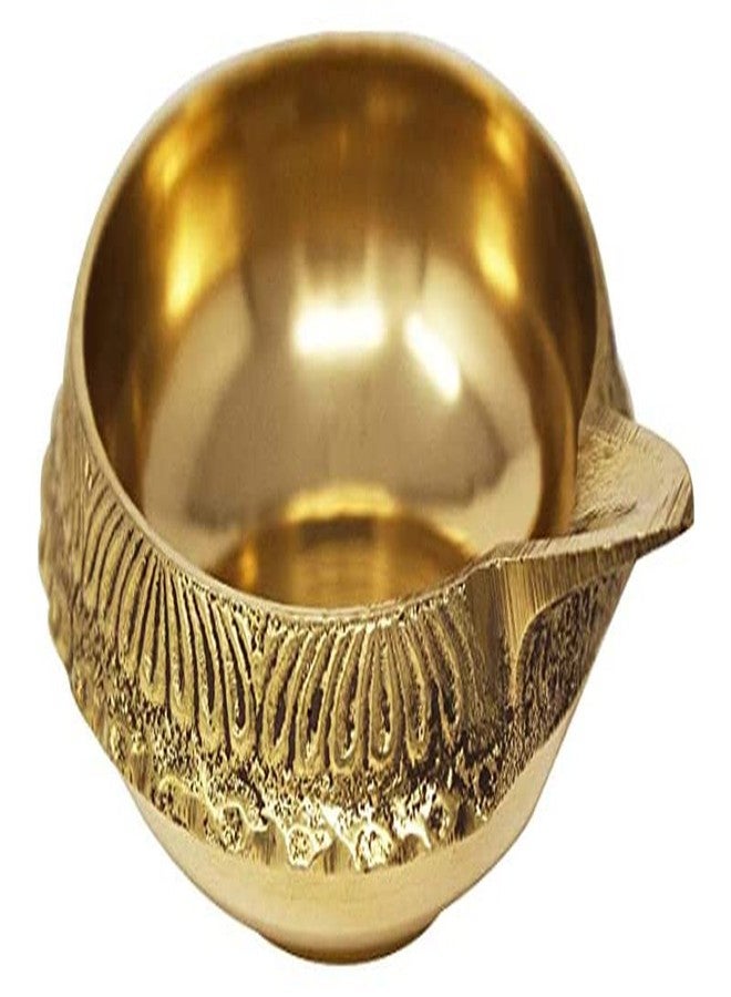 Crafts of India CraftsofIndia®️ 2 Pcs Kuber Diya Set for Diwali, Handmade Virgin Brass Oil Lamp for Deepawali Pooja, Vilakku for Puja, Deepawali Decoration - Image 2