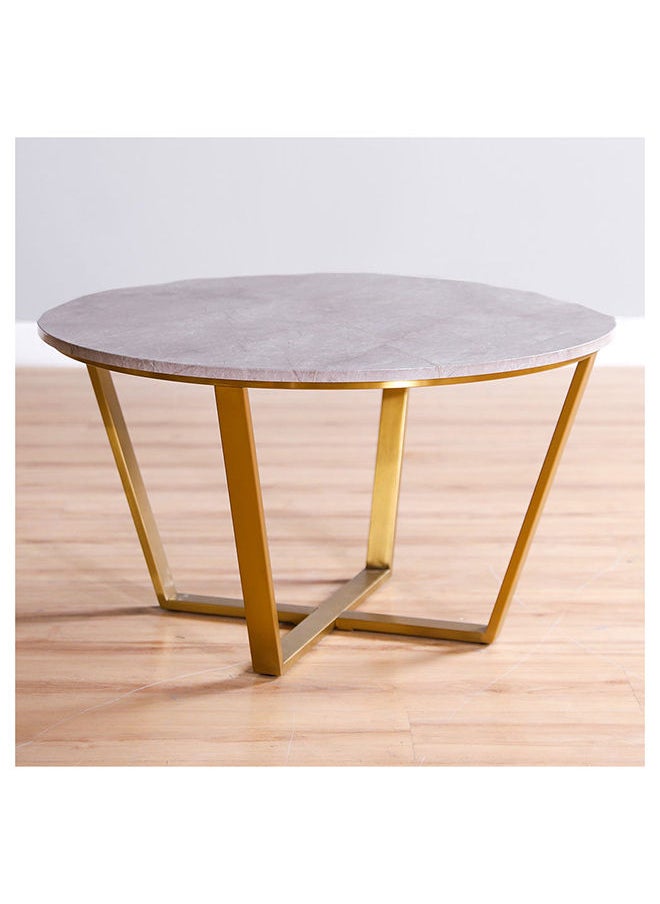 DANUBE HOME Beaver Coffee Table Multifunctional Living Room Table Space Saving Center Table Modern Design Furniture For Home 80x80x45 cm Grey Marble/Brushed Gold  - Image 3