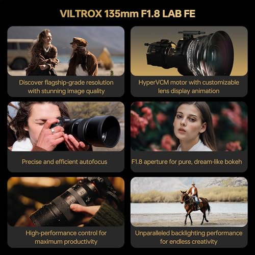 VILTROX 135mm f/1.8 F1.8 LAB FE Full Frame Lens for Sony E-Mount, Auto Focus Telephoto Prime Lens with HyperVCM Motor Compatible with Sony Cameras a7III a7IV a7RII a7RIV a9 A1 a5000 a6000 A6700 - Image 2