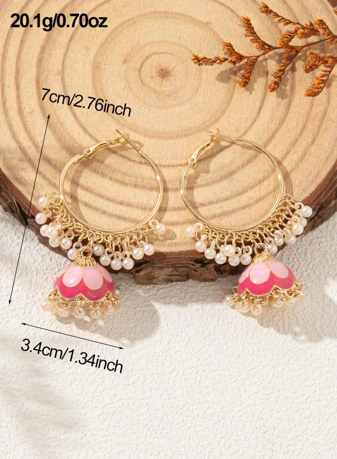 Take Two Take Two Gold Tone Jhumka Dangler Earrings