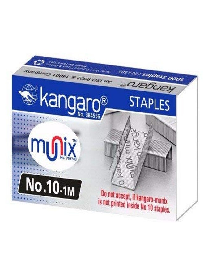 Ondesk Kangaro Staple Pin and Stapler pin Use for School, Offices, Home, Colleges, and Many More, Staples (Set of 40 Box) (NO.10-M) - Image 1