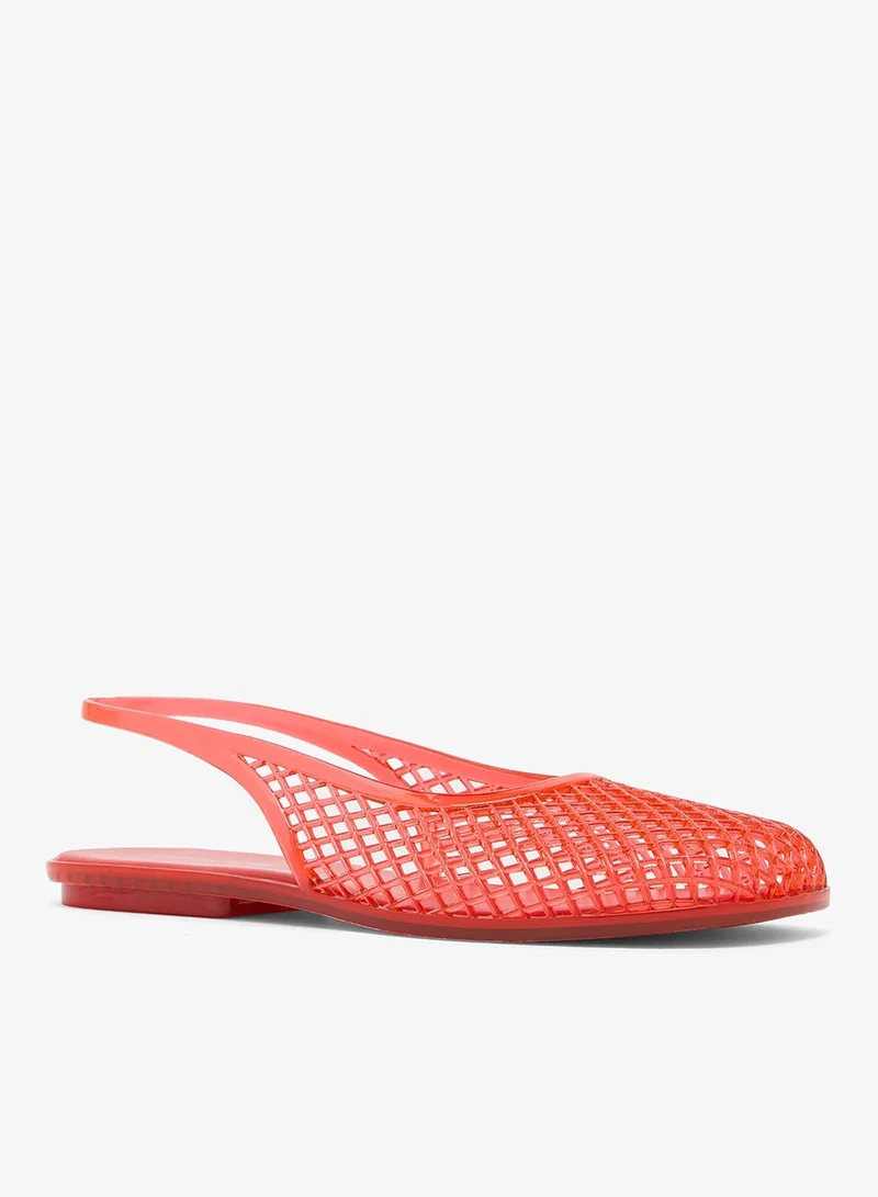 London Rebel Dawn Glitter Jelly Slingback  Ballerinas