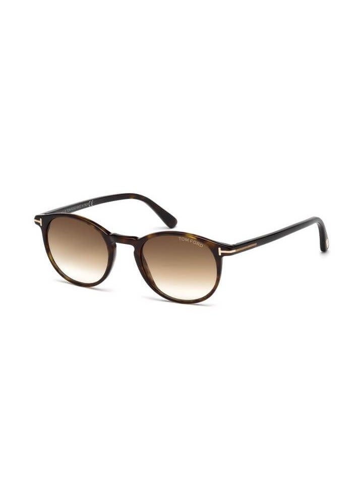 Tom Ford Women Brown Round Sunglasses with Brown lenses FT0539 52F 48mm - Image 1