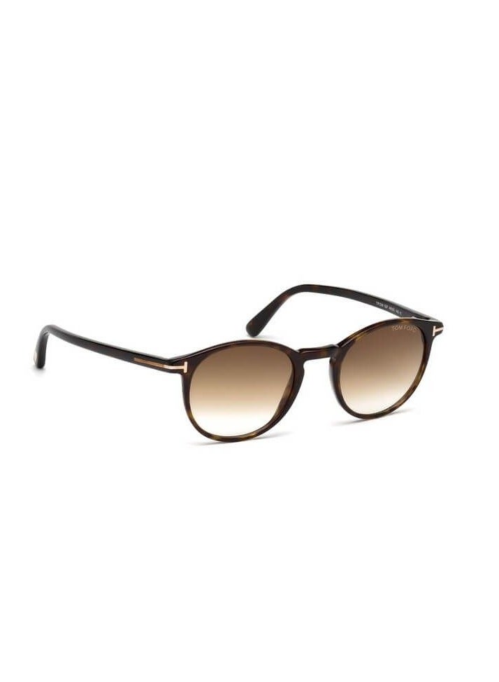 Tom Ford Women Brown Round Sunglasses with Brown lenses FT0539 52F 48mm - Image 3