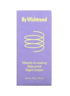 By Wishtrend Vitamin A-mazing Bakuchiol Night Cream, 1.05 oz (30 g)  - Image 1