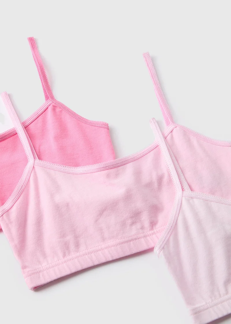 Matalan 5 Pack Pink Crop Tops