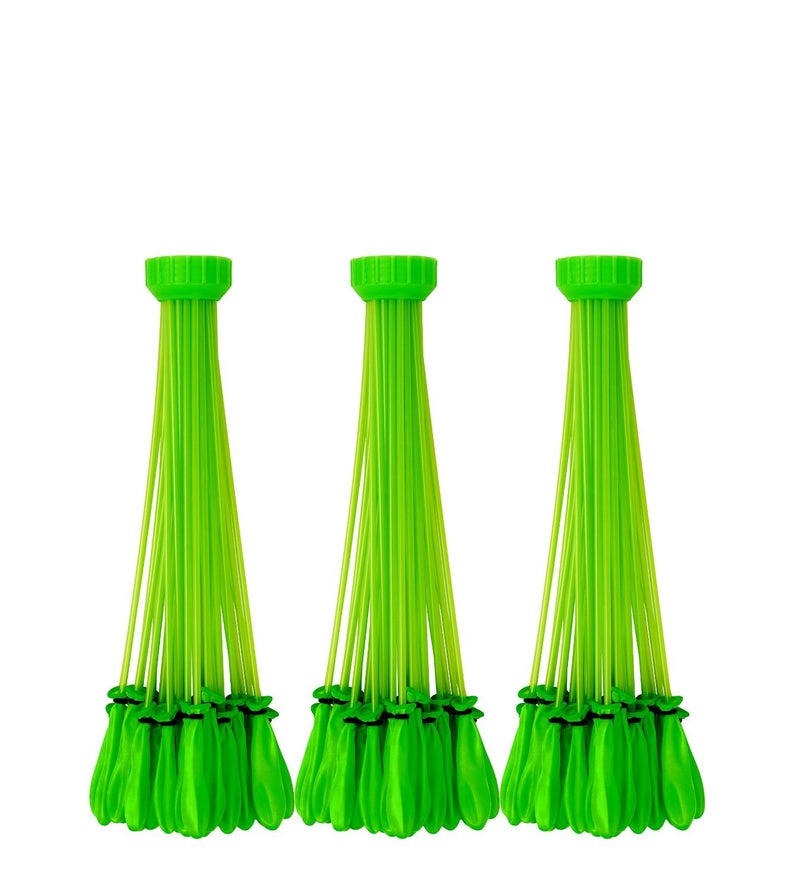 Bunch O Balloons Bunch O Balloons – Instant Water Balloons – Green (3 bunches – 100 Total Water Balloons)  - Image 1