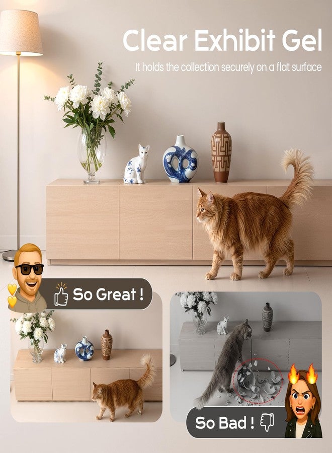 Ruiot 13oz Clear Exhibit Gel to Keep Things in Place. Removable Museum Exhibit Putty Provides Invisible Protection for Treasures, Reusable Transparent Exhibit Wax for Fixed Collection and Decorations. - Image 3