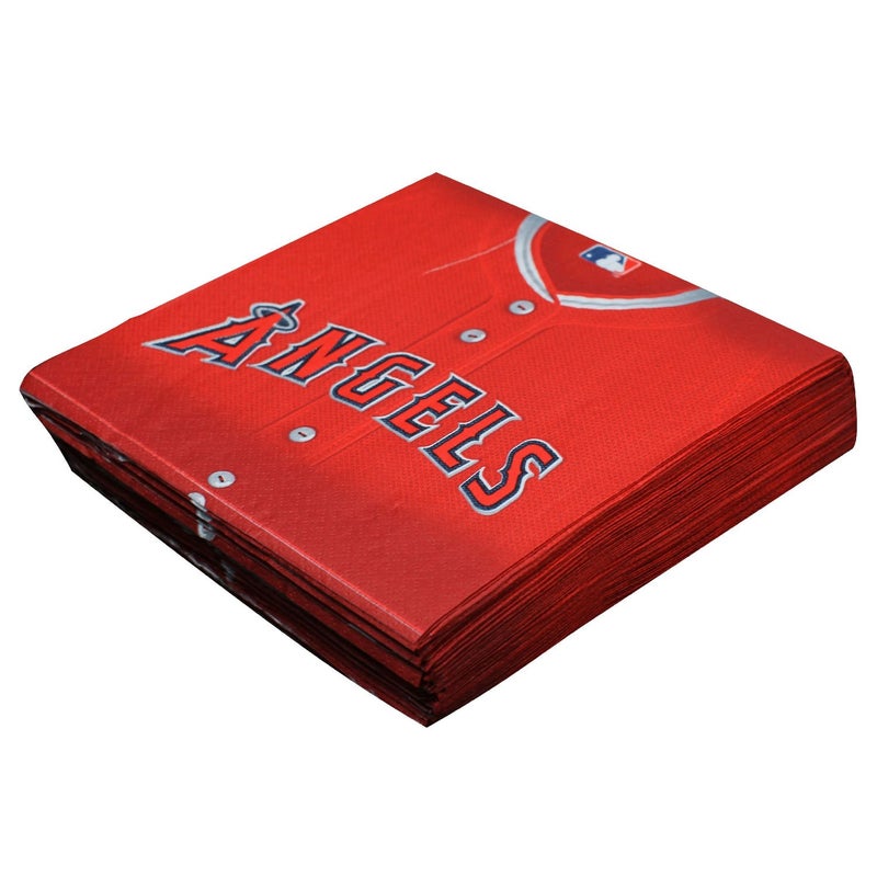 Amscan Angels™ Red Luncheon Paper Napkins - 6.5" (Pack of 36) - Perfect for Baseball Themed Parties, Tailgates & Celebrations - Image 3