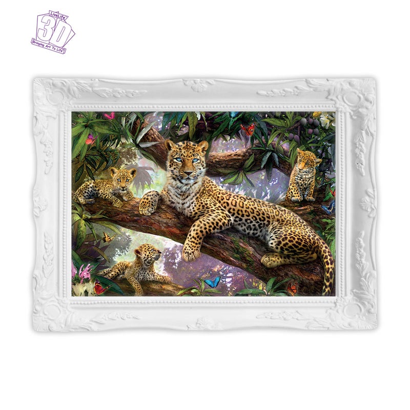 3D Livelife Leopard-themed Treat Top Lenticular Wall Art Poster Deluxe 3D Poster No Frame Perfect Wall Decor - Image 3