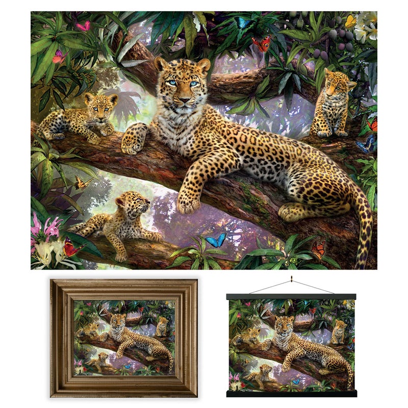 3D Livelife Leopard-themed Treat Top Lenticular Wall Art Poster Deluxe 3D Poster No Frame Perfect Wall Decor - Image 1