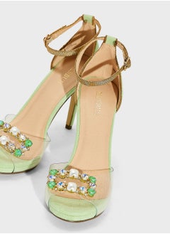 MENBUR Peep Toe High Heel Sandals  - Image 4